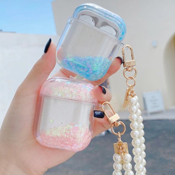 Glitter Liquid Quick Sand Airpods 1 2 Pro case - Picture 9 of 9